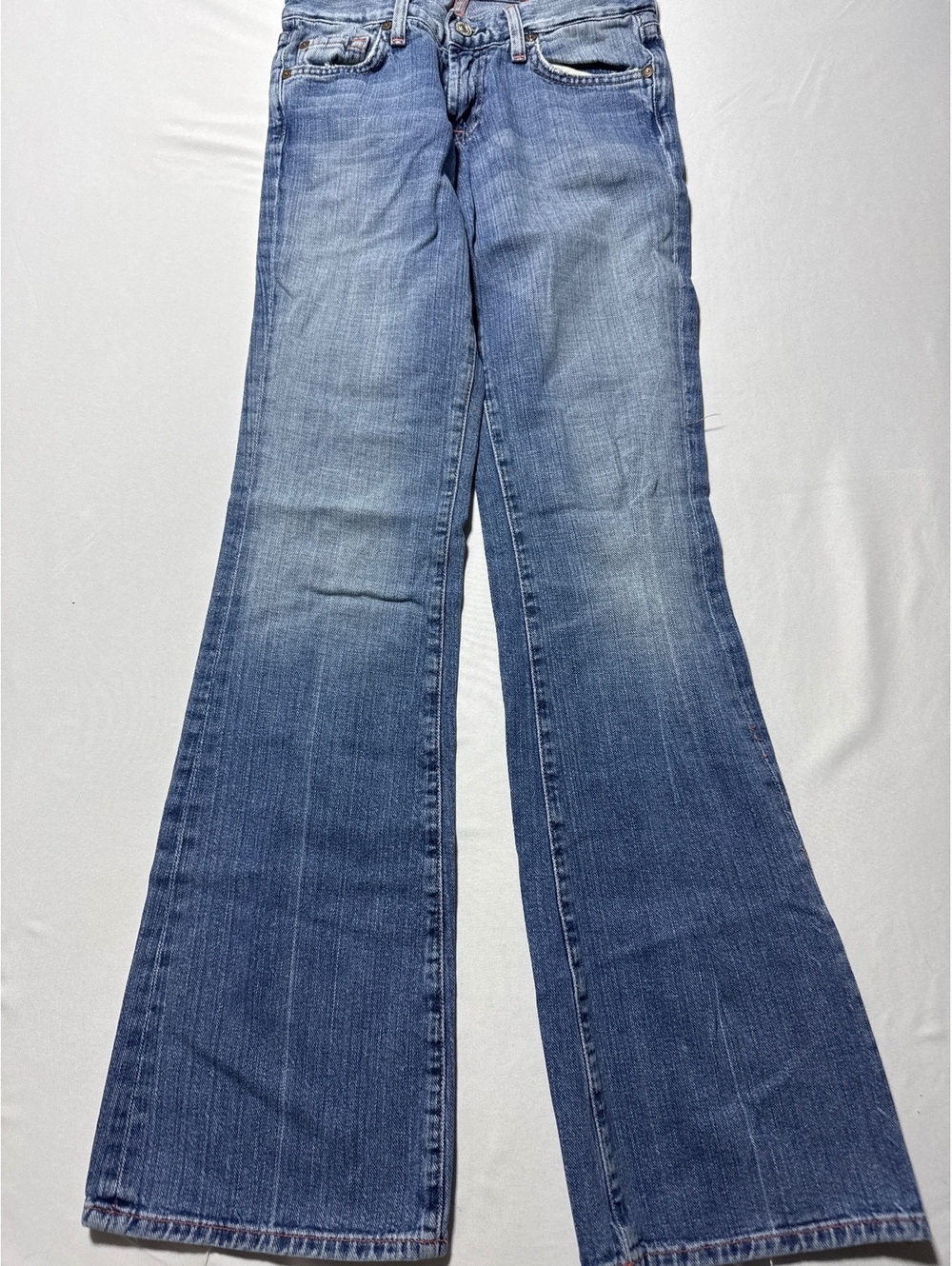 7 For All Mankind Vintage Flared Jeans - Classic Blue Denim
